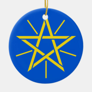 ETHIOPIA-  Ceramic Christmas Ornament