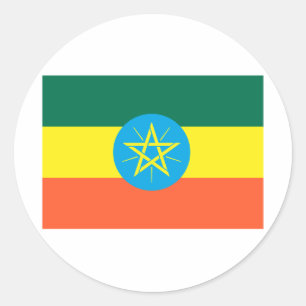 Ethiopia Classic Round Sticker