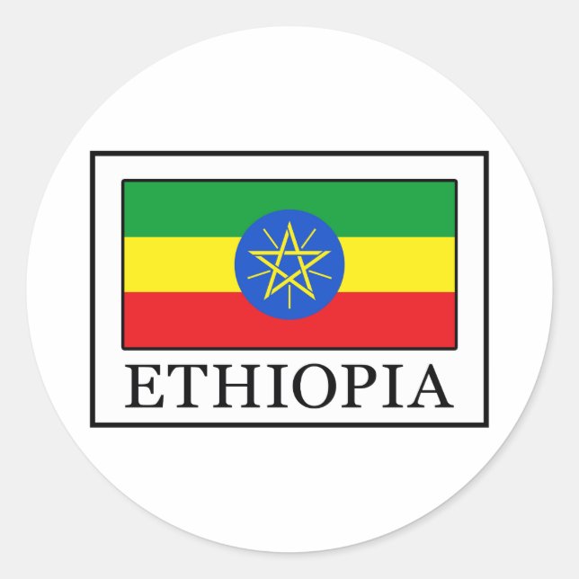 Ethiopia Classic Round Sticker (Front)
