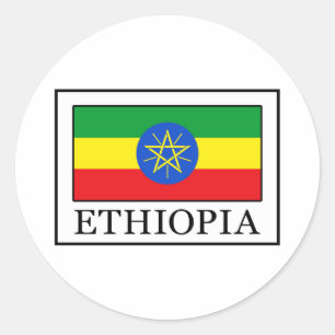 Ethiopia Classic Round Sticker