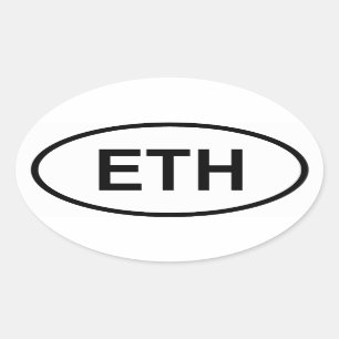 Ethiopia "ETH" Oval Sticker
