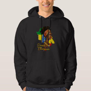 Ethiopia Ethiopian Africa Flag Proud Love Melanin  Hoodie
