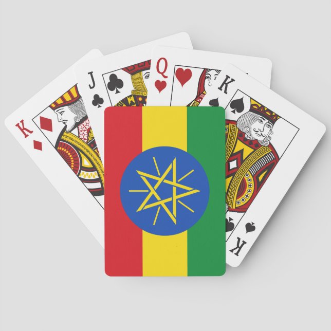 Ethiopia (Ethiopian) Flag Playing Cards (Back)