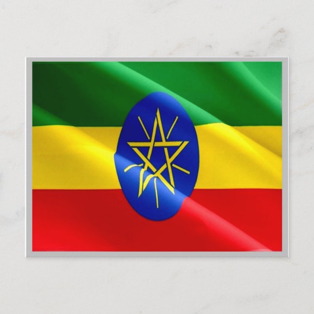 Ethiopia - Ethiopian Flag - Postcard (Front)
