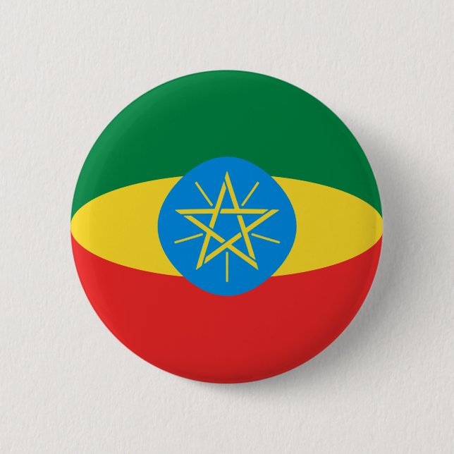 Ethiopia Fisheye Flag Button (Front)