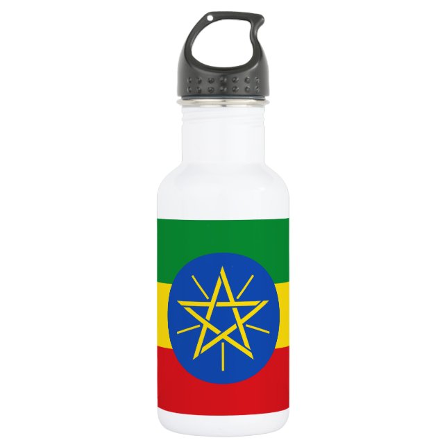 Ethiopia Flag 532 Ml Water Bottle (Front)