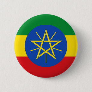 Ethiopia Flag 6 Cm Round Badge