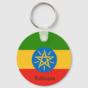 Ethiopia Flag Africa Key Ring