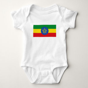 Ethiopia Flag Baby Bodysuit