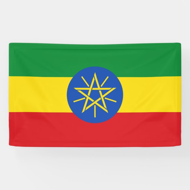 Ethiopia flag Banner (Horizontal)