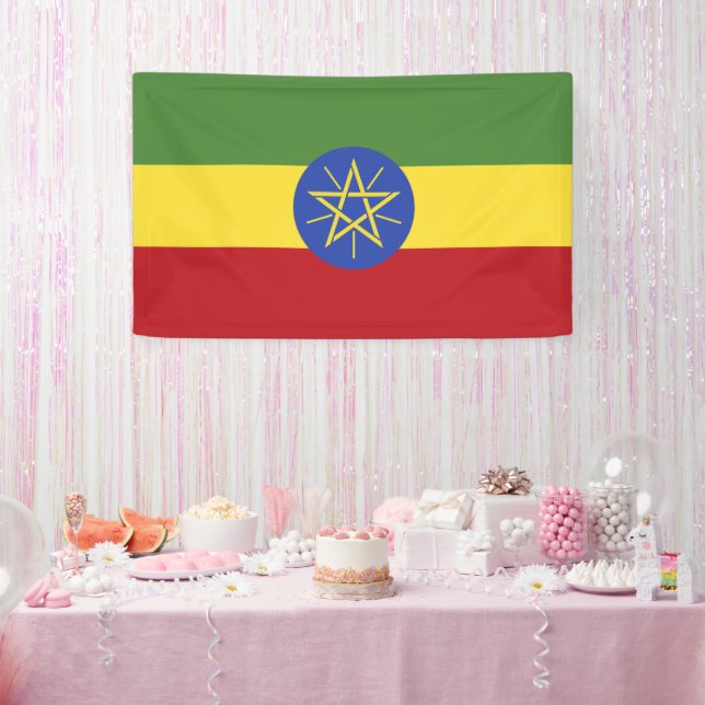 Ethiopia flag banner (Party)