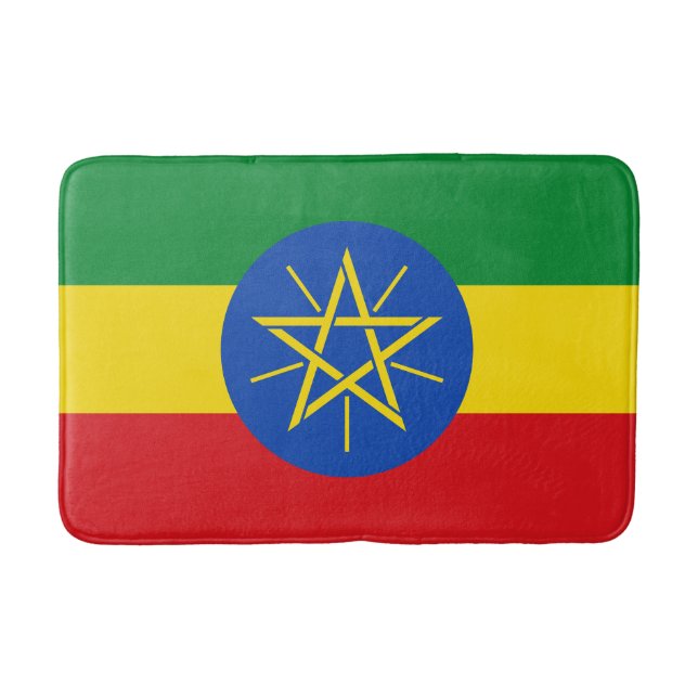 Ethiopia Flag Bath Mat (Front)