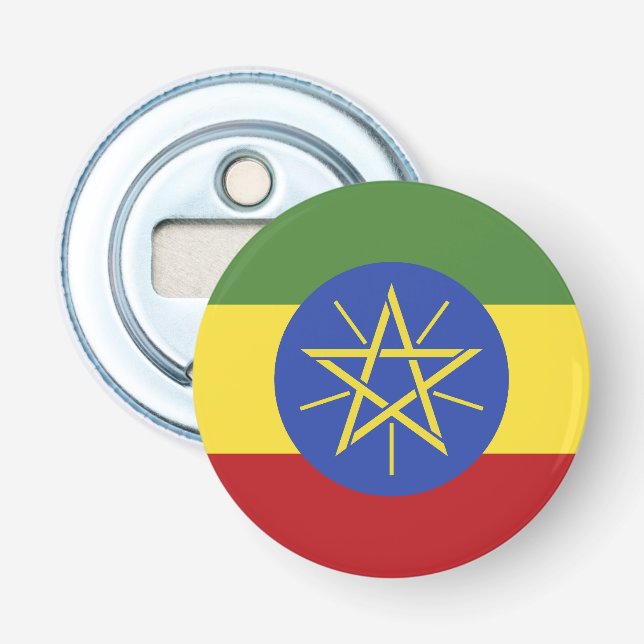 Ethiopia flag bottle opener (Front)
