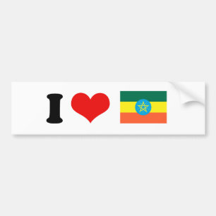 Ethiopia Flag Bumper Sticker