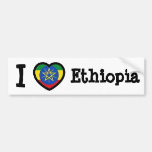 Ethiopia Flag Bumper Sticker