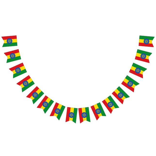 Ethiopia flag bunting banner (All)