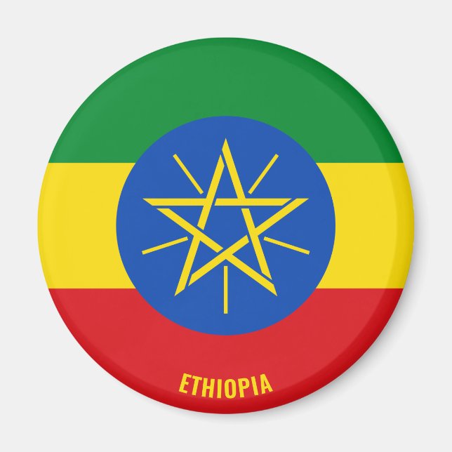 Ethiopia Flag Charming Patriotic Magnet (Front)