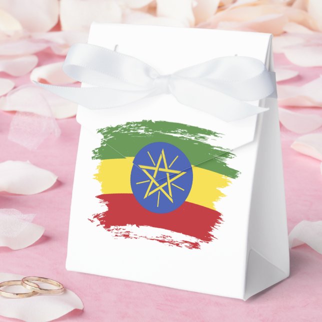 Ethiopia flag favour box (Wedding)