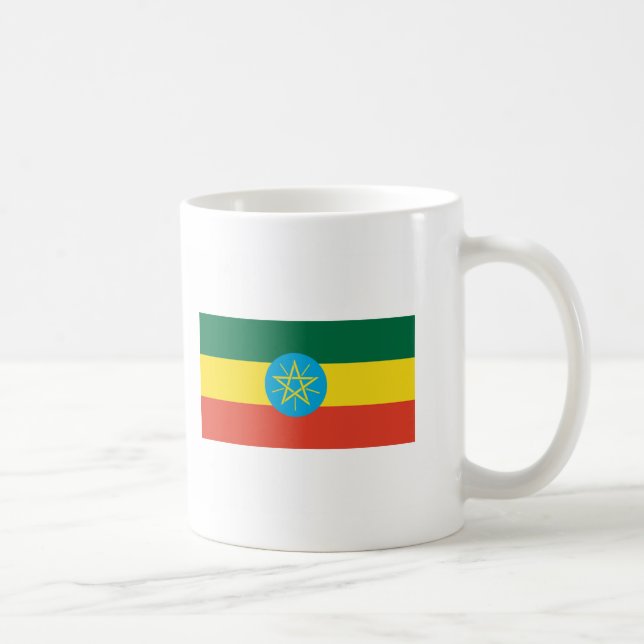 Ethiopia FLAG International Coffee Mug (Right)