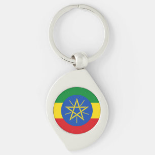Ethiopia Flag Key Ring