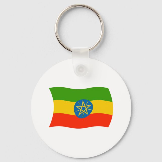 Ethiopia Flag Keychain (Front)