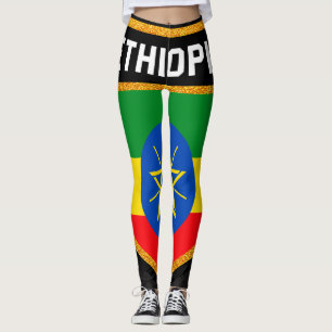 Ethiopia Flag Leggings