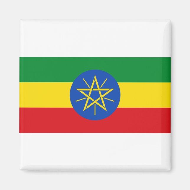 Ethiopia Flag Magnet (Front)