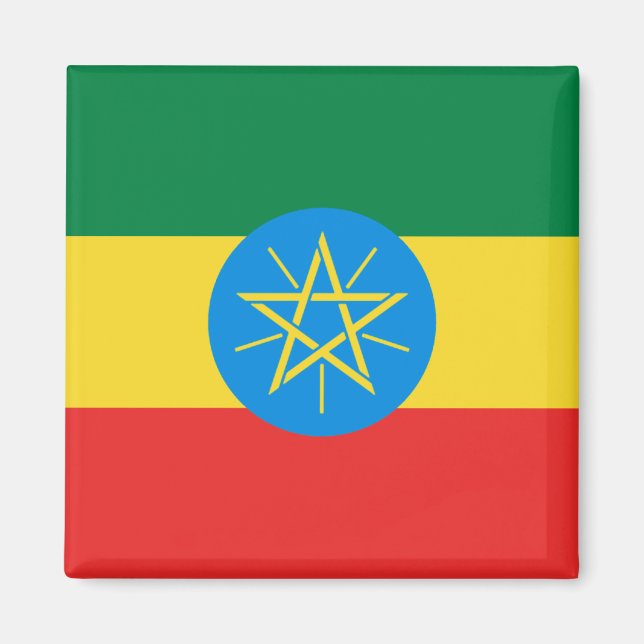 Ethiopia Flag Magnet (Front)