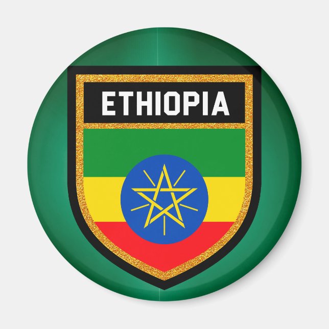 Ethiopia Flag Magnet (Front)