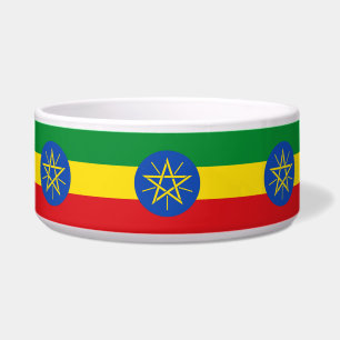 Ethiopia Flag Pet Bowl