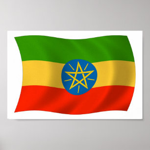 Ethiopia Flag Poster Print