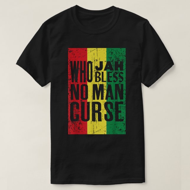 Ethiopia Flag Rastafari Jamaican Rastafarian  T-Shirt (Design Front)