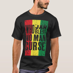Ethiopia Flag Rastafari Jamaican Rastafarian  T-Shirt