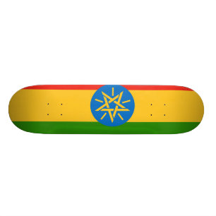 Ethiopia Flag Skateboard