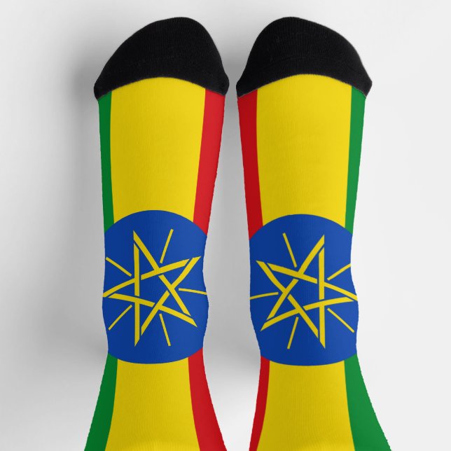 Ethiopia Flag Socks (Top)