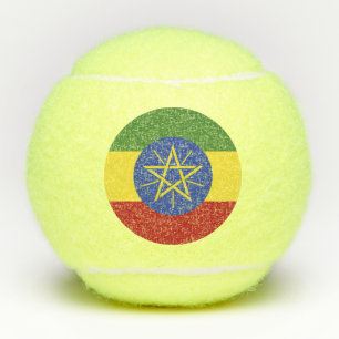 Ethiopia flag tennis balls