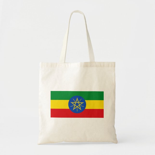 Ethiopia Flag Tote Bag (Front)