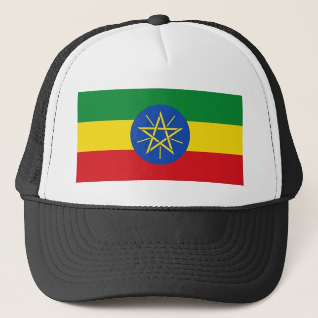 Ethiopia Flag Trucker Hat (Front)