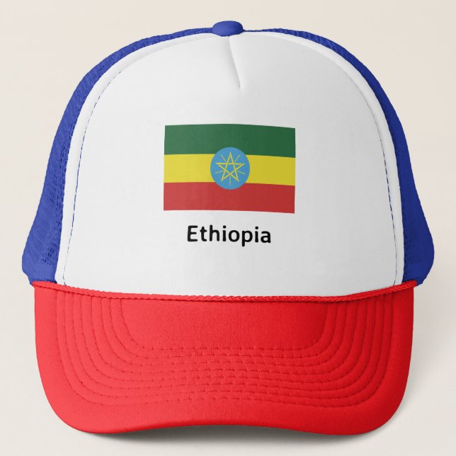 Ethiopia Flag Trucker Hat (Front)