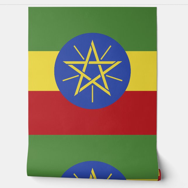 Ethiopia flag wallpaper (Unrolling)