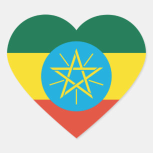 ethiopia heart sticker