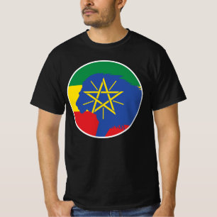 Ethiopia Lion Ethiopian National Animal Flag T-Shirt