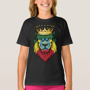 Ethiopia  Lion King Flag T-Shirt