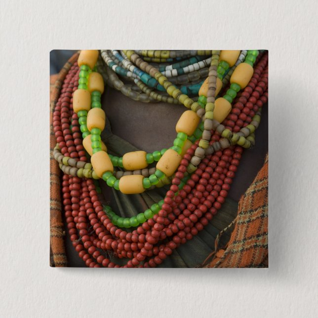 Ethiopia: Lower Omo River Basin, Omo Delta, 15 Cm Square Badge (Front)