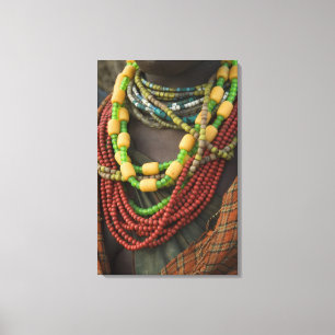 Ethiopia: Lower Omo River Basin, Omo Delta, Canvas Print