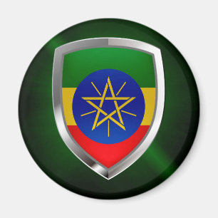 Ethiopia Mettalic Emblem Magnet
