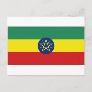 Ethiopia National Flag Postcard