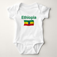 Ethiopia National Flag (w/inscription)