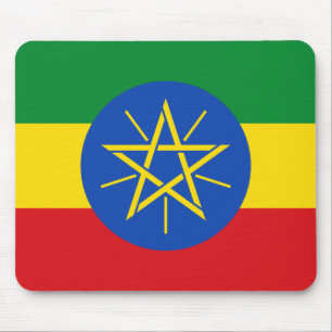 Ethiopia National World Flag Mouse Mat