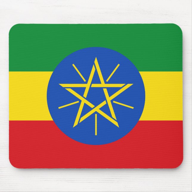Ethiopia National World Flag Mouse Mat (Front)